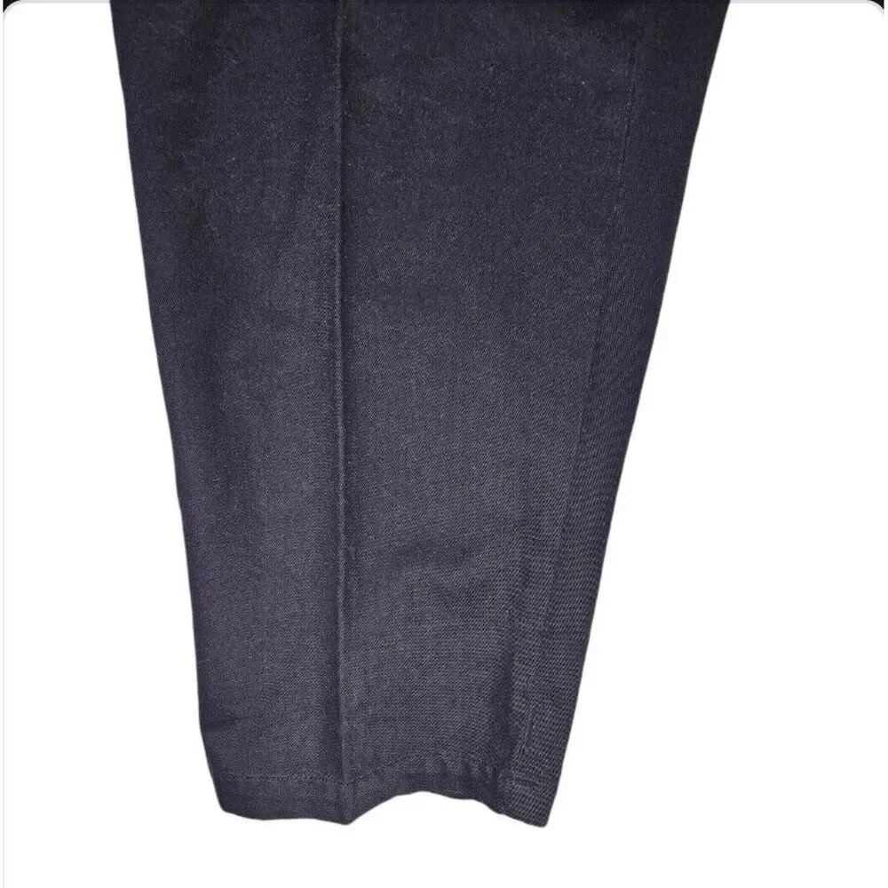 Lands End Chino Dress Pants 34x30 Regular Fit Navy Blue‎ Classic Preppy Golf
